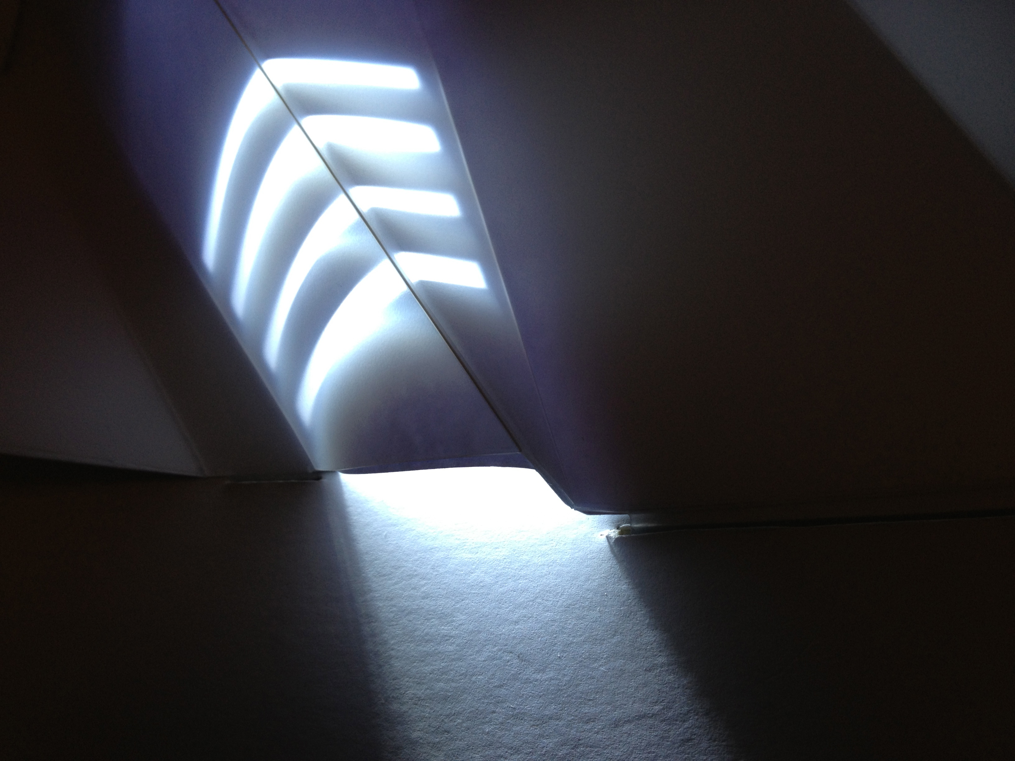 Wall light shadow