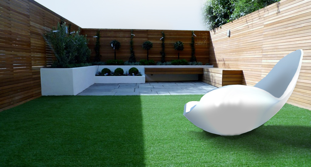 chair in garden design